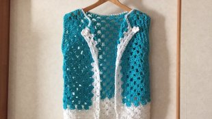 you tube crochet granny square vest