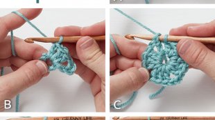 how to start a granny square you tube
