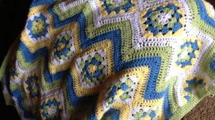 granny square ripple crochet afghan pattern you tube